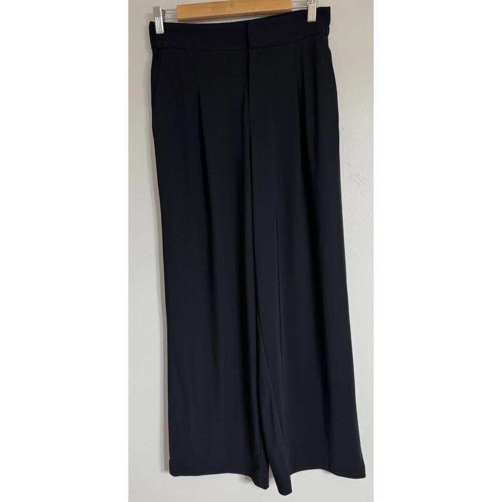Athleta Pinnacle High Rise Trouser Pants Wide Leg Women’s Size 6 Black Pockets - Picture 5 of 12